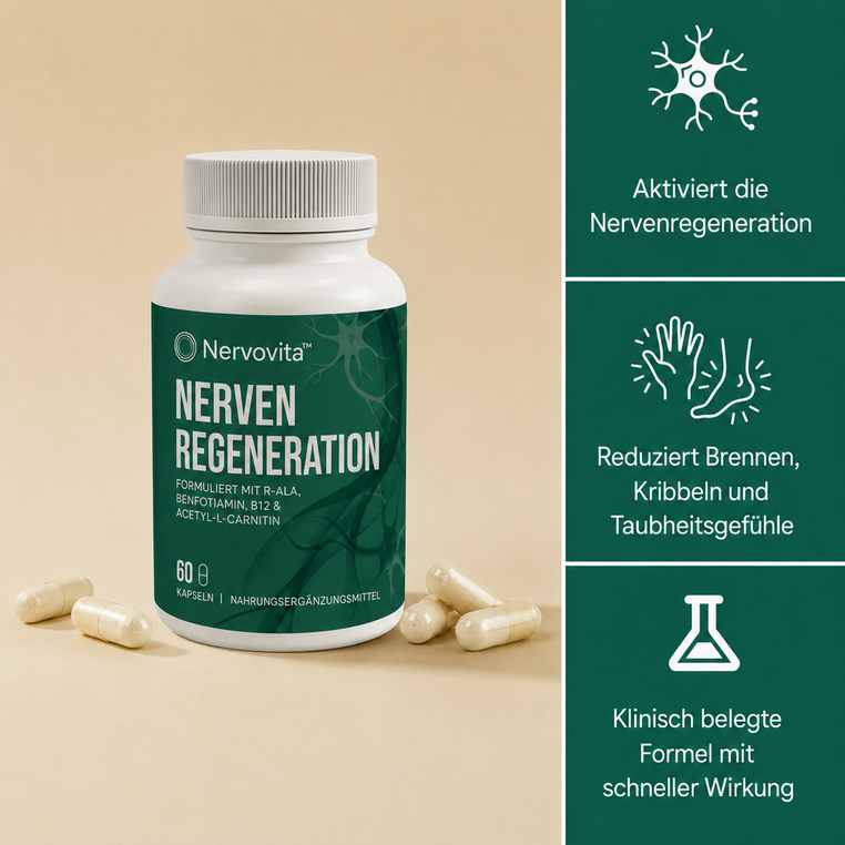 Nervovita 4-in-1 Nerven-Regeneration mit R-Alpha-Liponsäure